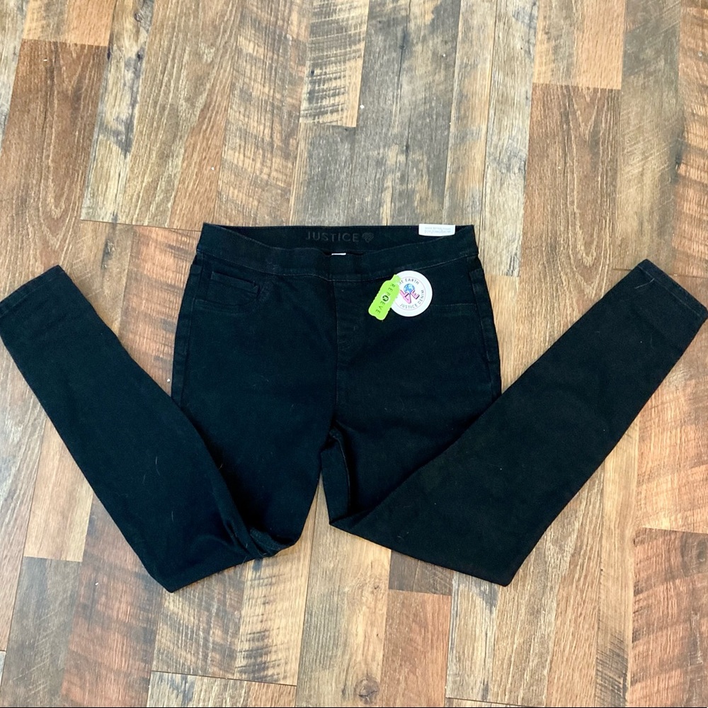 NWT Justice black jeans